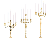 candelabri in ottone Gold