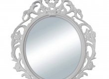 specchio cornice bianca